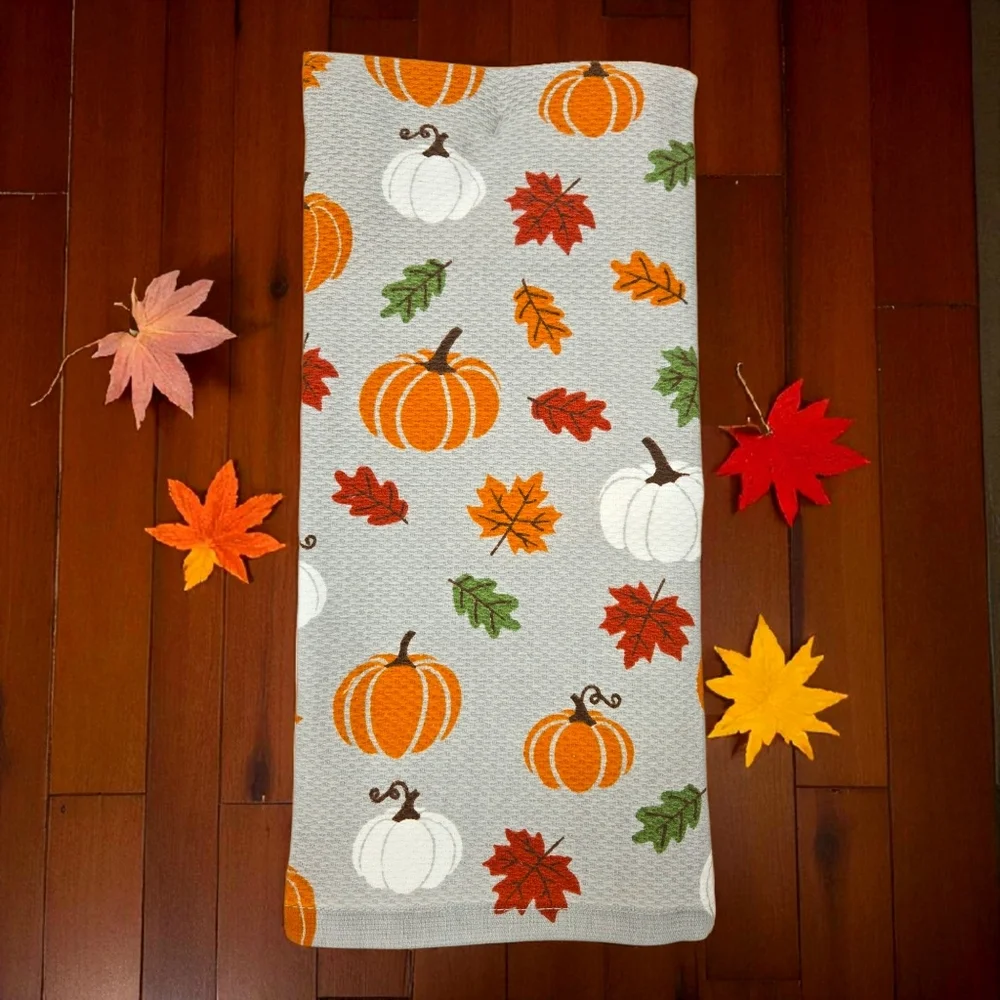 Casaba Dachshund Weiner Dog Kitchen Towel Set Fall Autumn Schnauzer